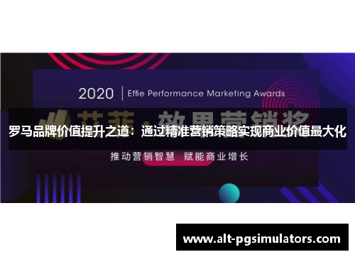 罗马品牌价值提升之道:通过精准营销策略实现商业价值最大化 罗马品牌价值提升之道:通过精准营销策略实现商业价值最大化